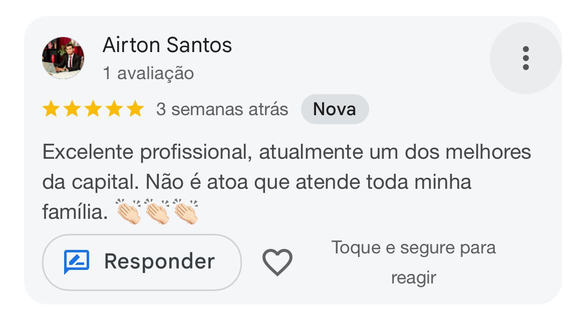 Avaliações de pacientes